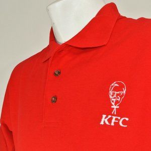KFC Kentucky Fried Chicken Red Polo Shirt Employee Uniform NEW Size XL